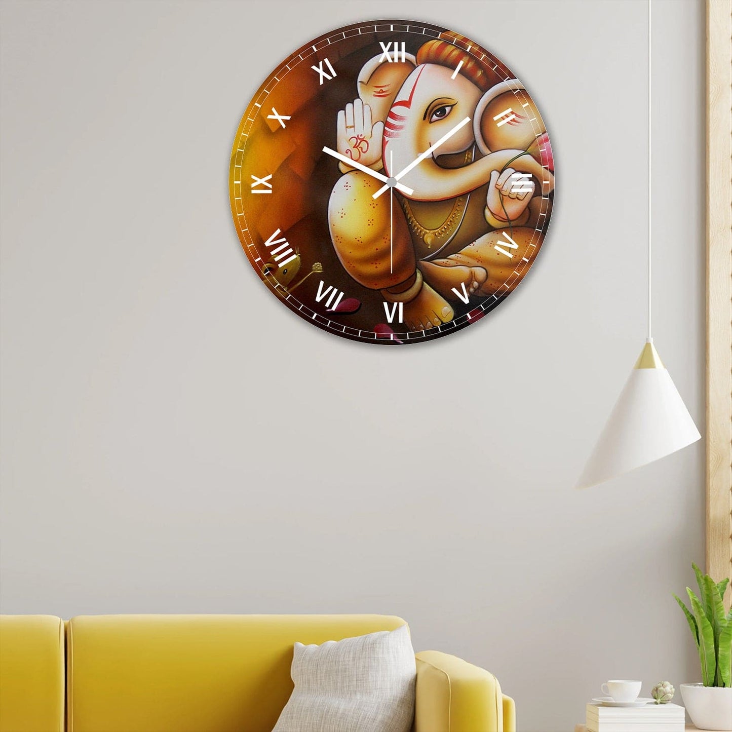 Lord Ganesha Premium Wall Clock