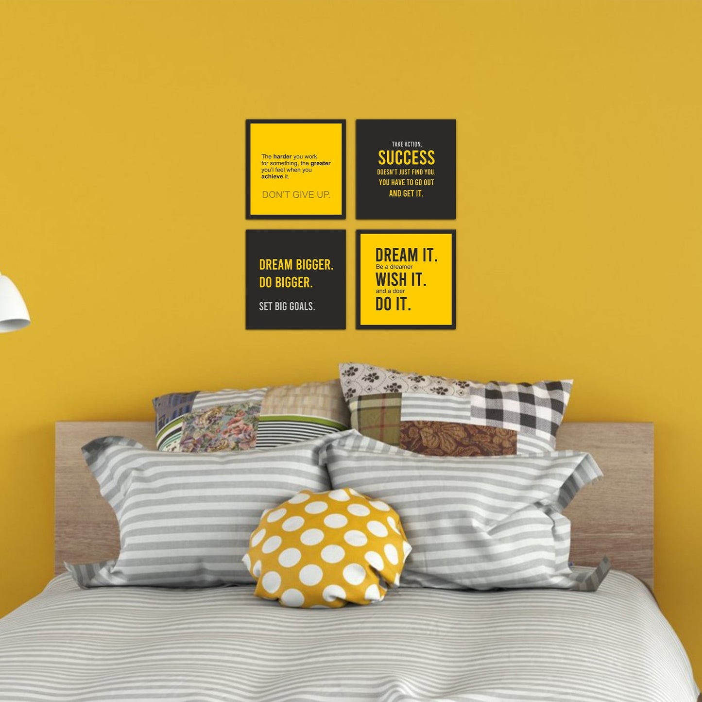 Dream IT, Wish IT, Do IT Motivational Thoughts Set of 4 Wall Frames