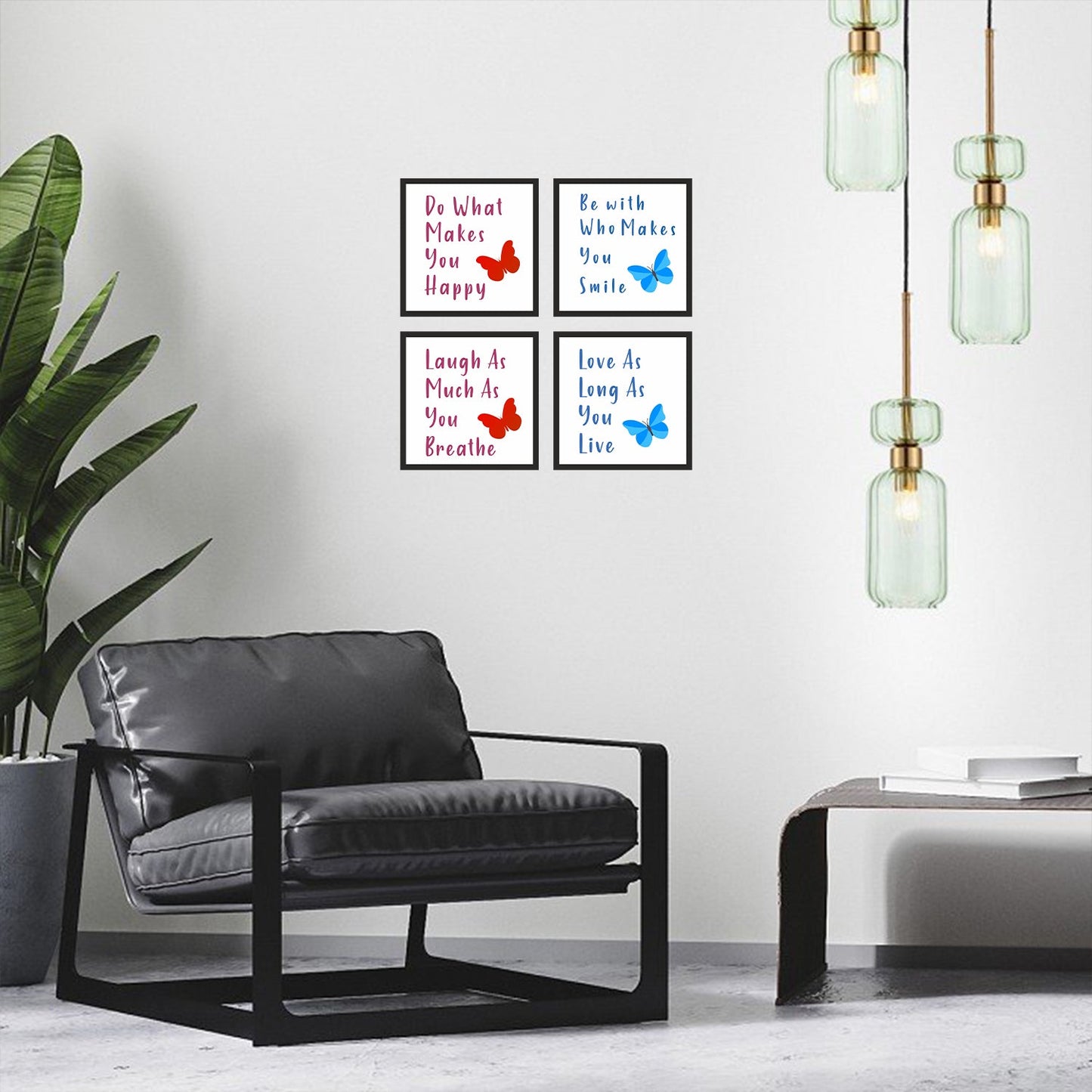 Do What Makes You Happy with Premium Set of 4 Frame Wall Frames