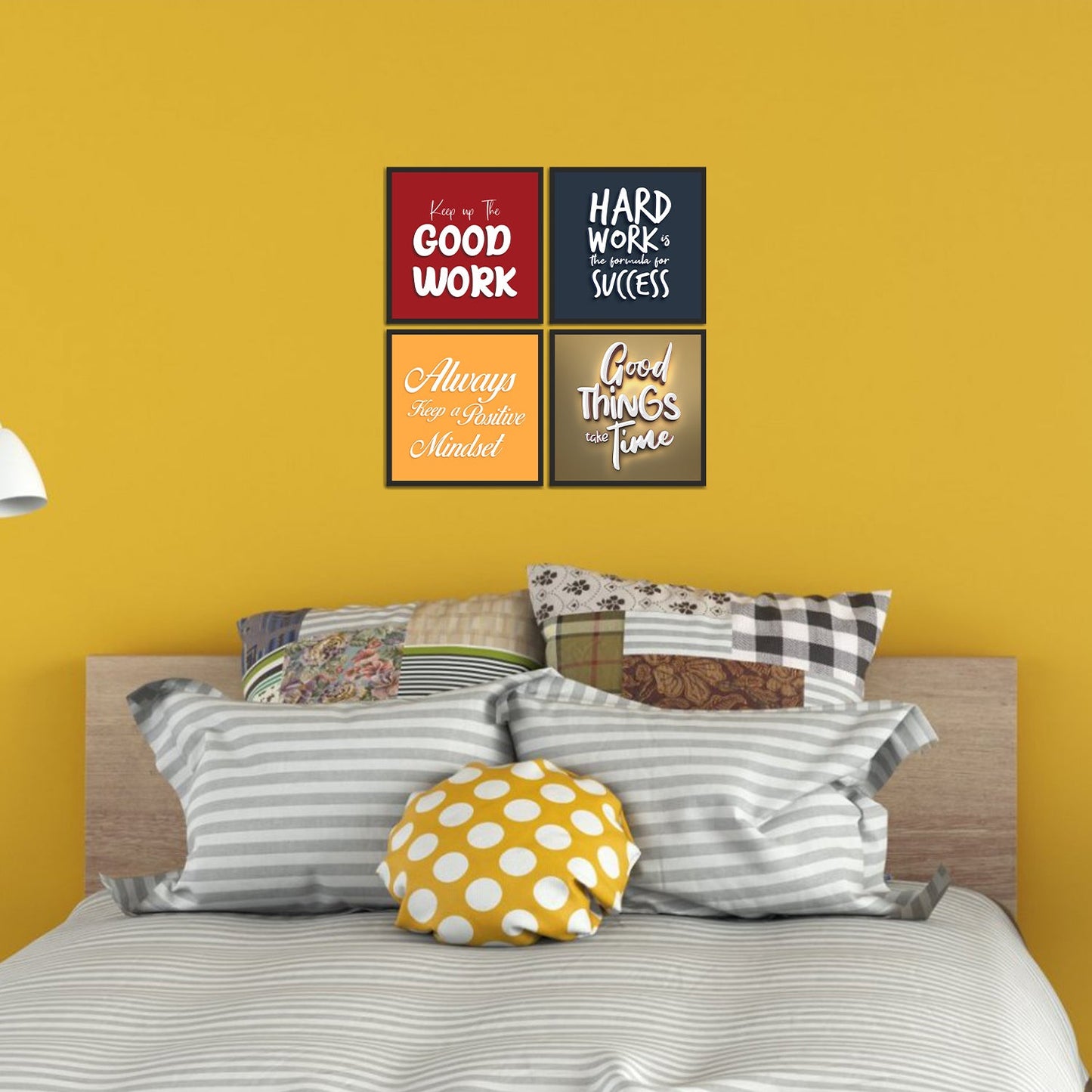 Hard Work with Success Super Premium Set 4 Frames