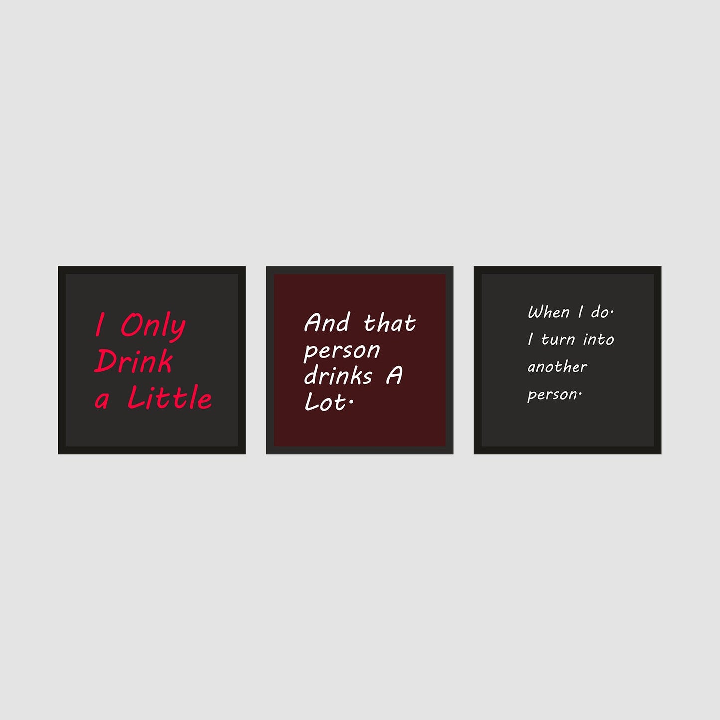 Beautiful Motivational Set of 3 Wall Hanging