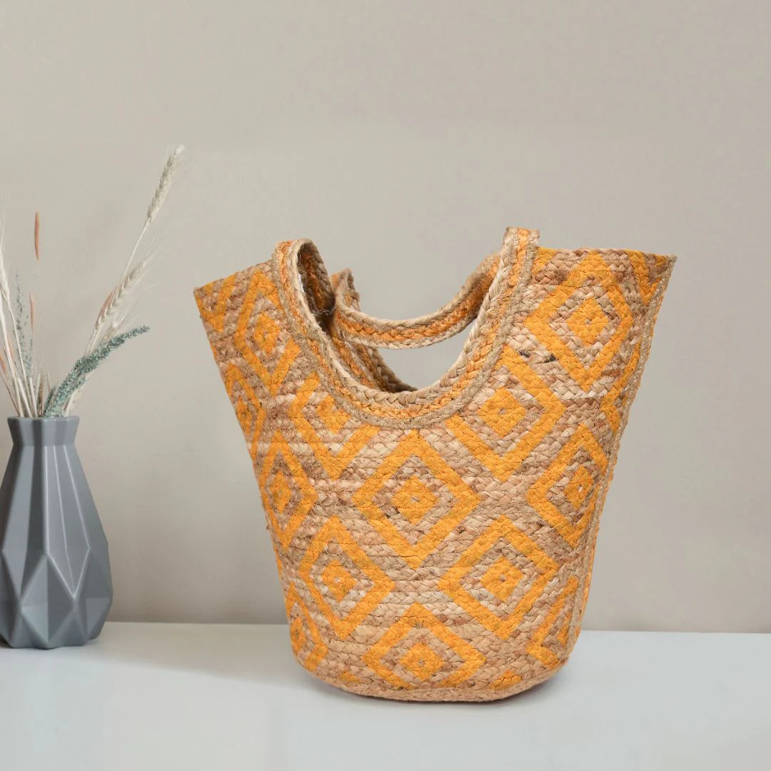 Eco Luxe Tote Organic Jute Tote Bag- LB860