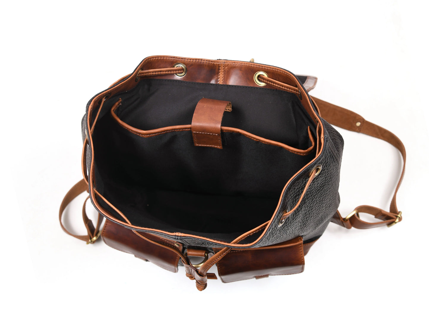 Leather Multipocket Backpack