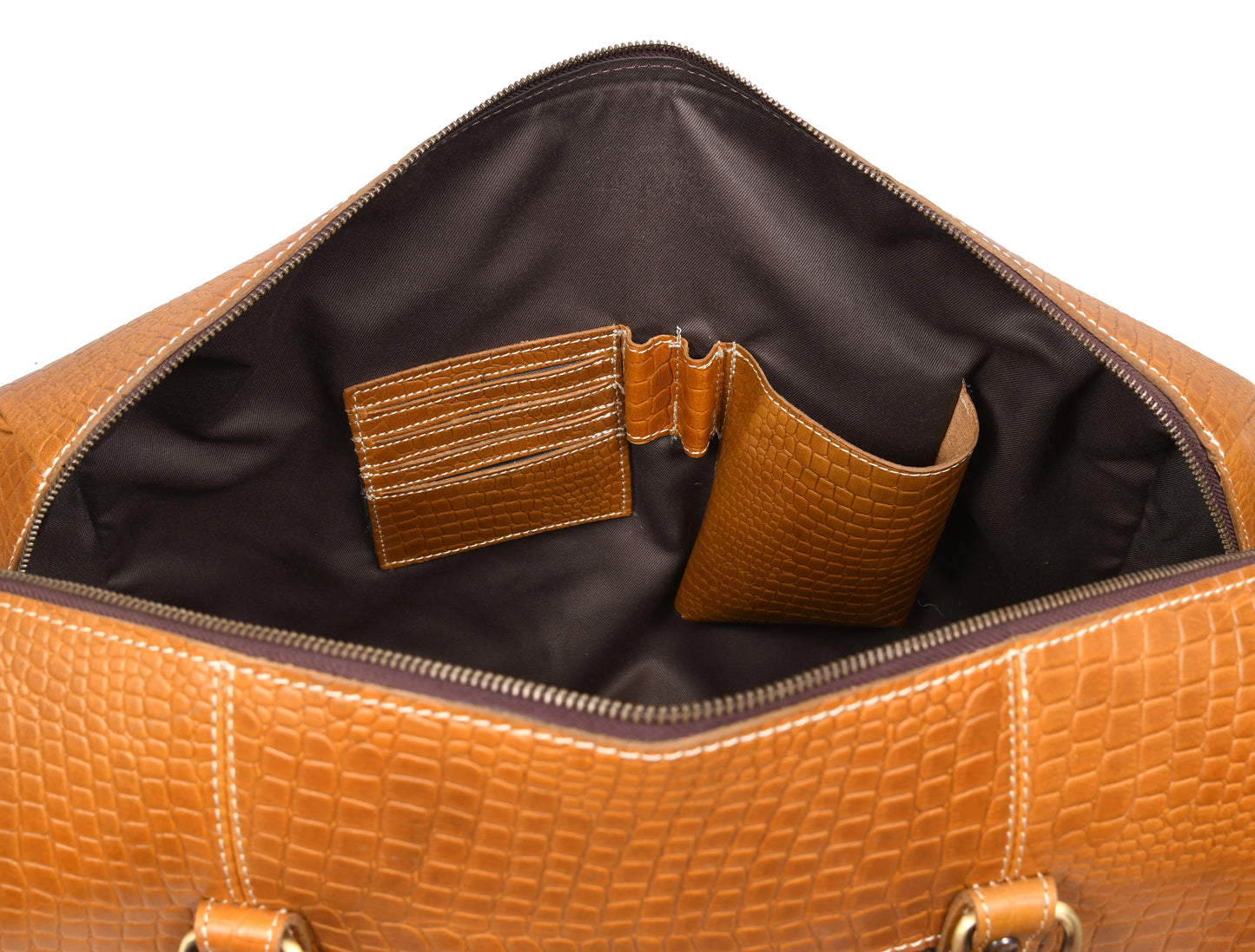 Taranto Leather Weekender Bag - Sulfur Tan