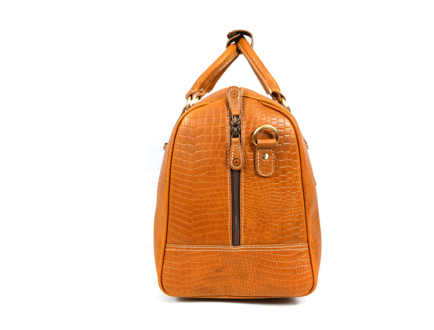 Taranto Leather Weekender Bag - Sulfur Tan
