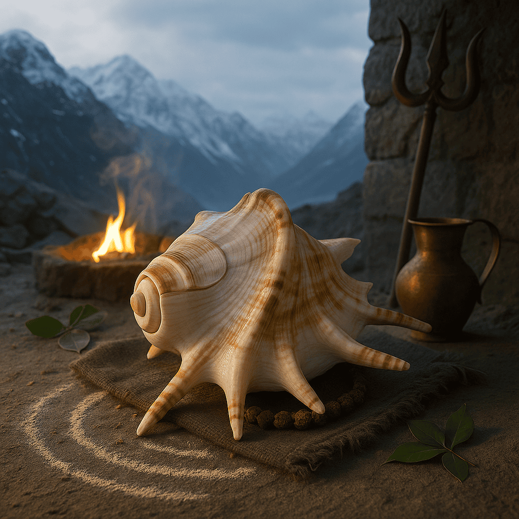 Panchmukhi Shankh | Symbol of Divine Protection & Power