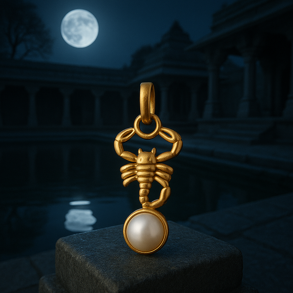Moti Panchdhatu Pendant – Moon Planet Remedy | Lab Certified