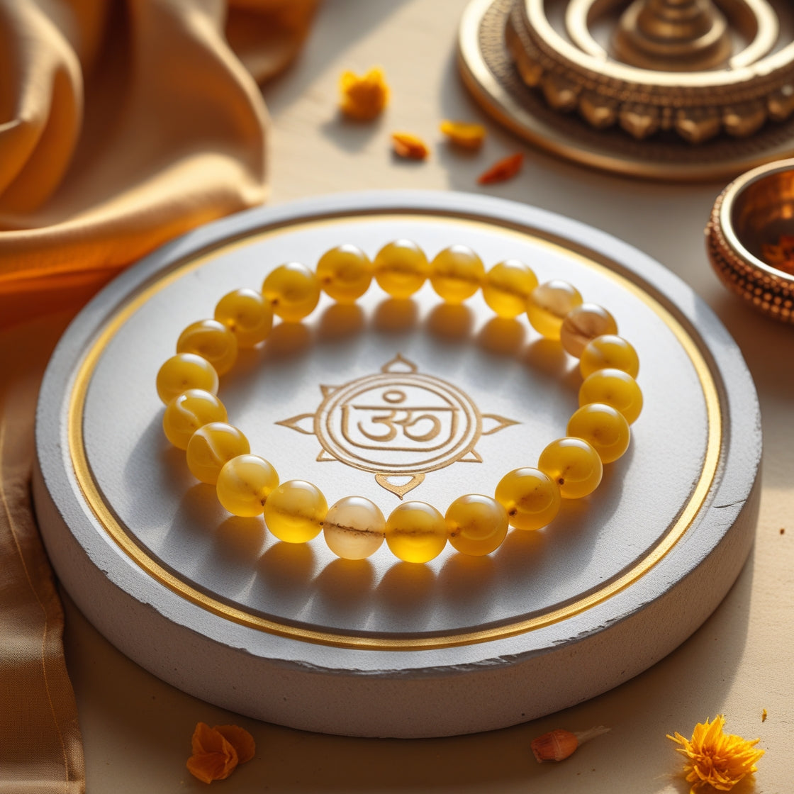 Yellow Agate Bracelet