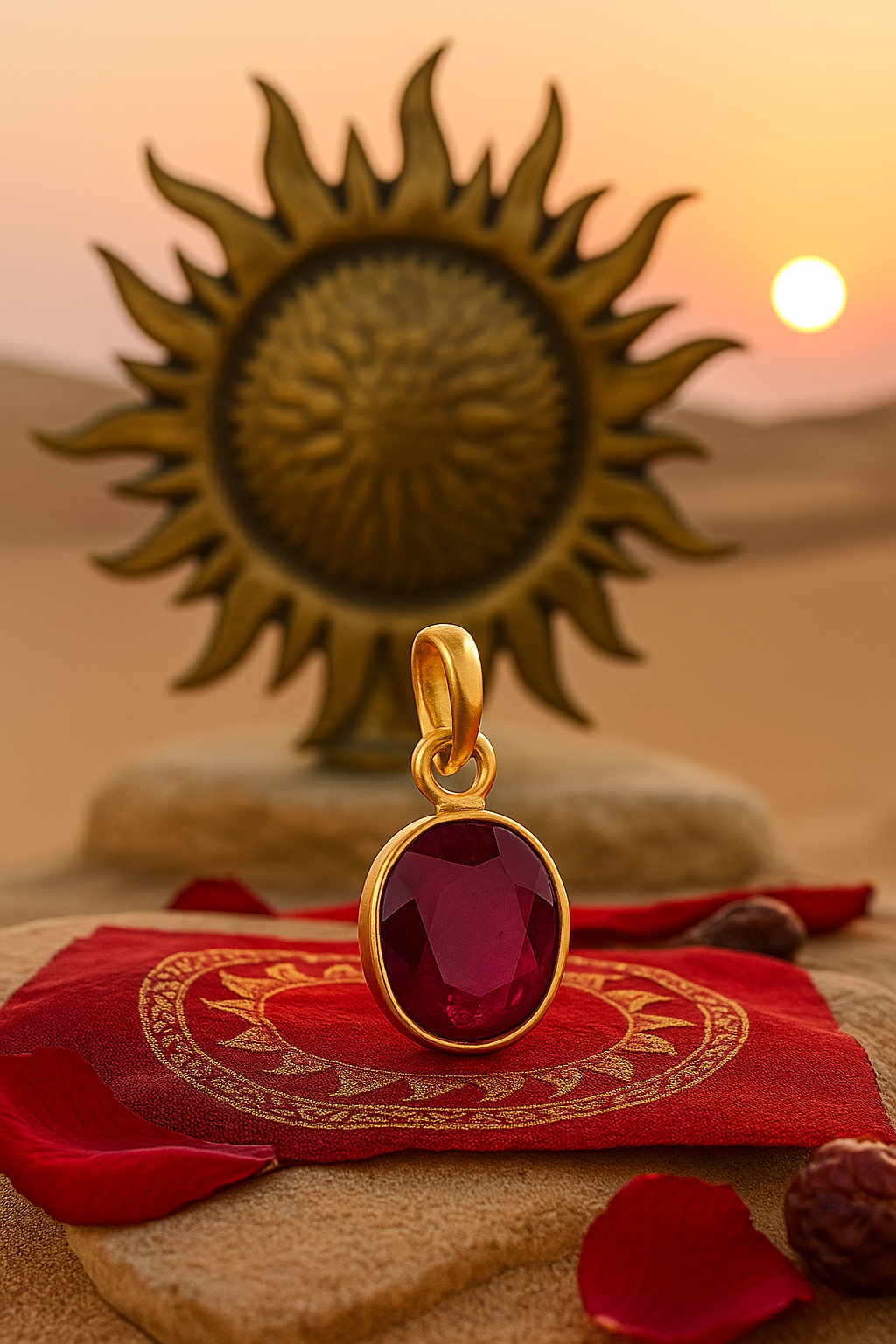 Ruby Pendant – Sun Planet Remedy | Lab Certified