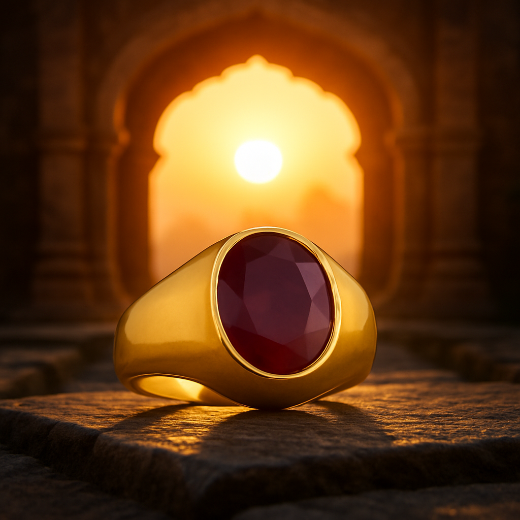 Ruby Panchdhatu Ring | Lab Certified | Adjustable