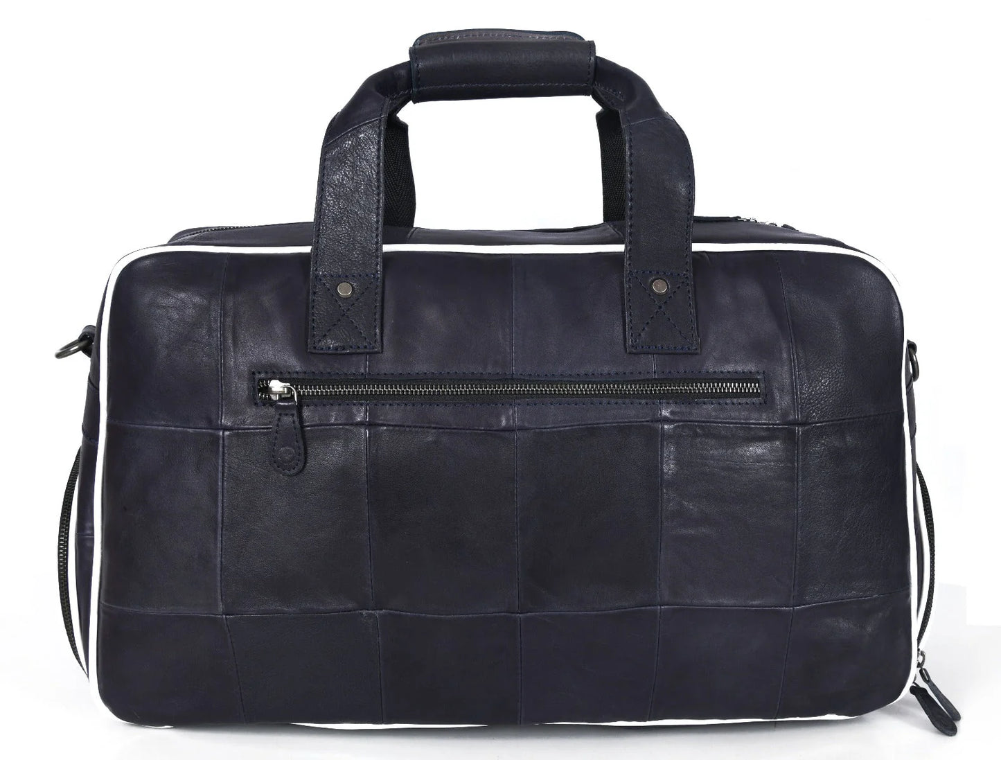 Brooks Leather Duffle Bag - Royal Blue (Upcycled Leather Collection)