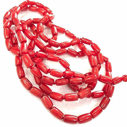 Coral (MOONGA) Mala - 108 Beads