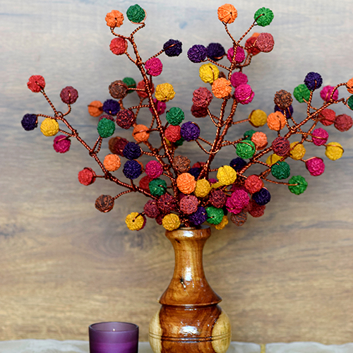 Rudraksha Bouquet-5 Face Rudraksh-Multi Colour-108 Beads