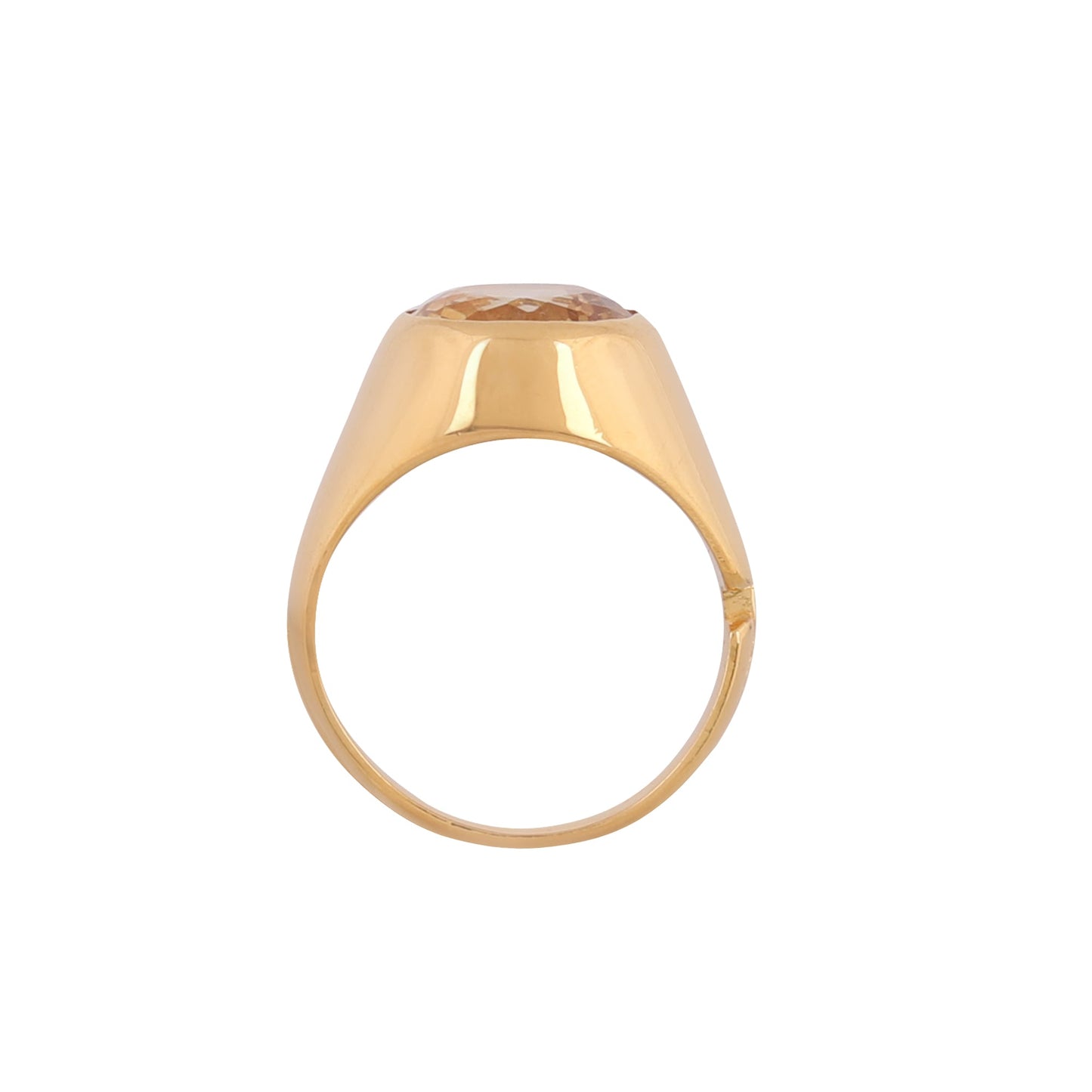 CITRINE SUNELA Panchdhatu Ring Lab Certified ADJUSTABLE RING