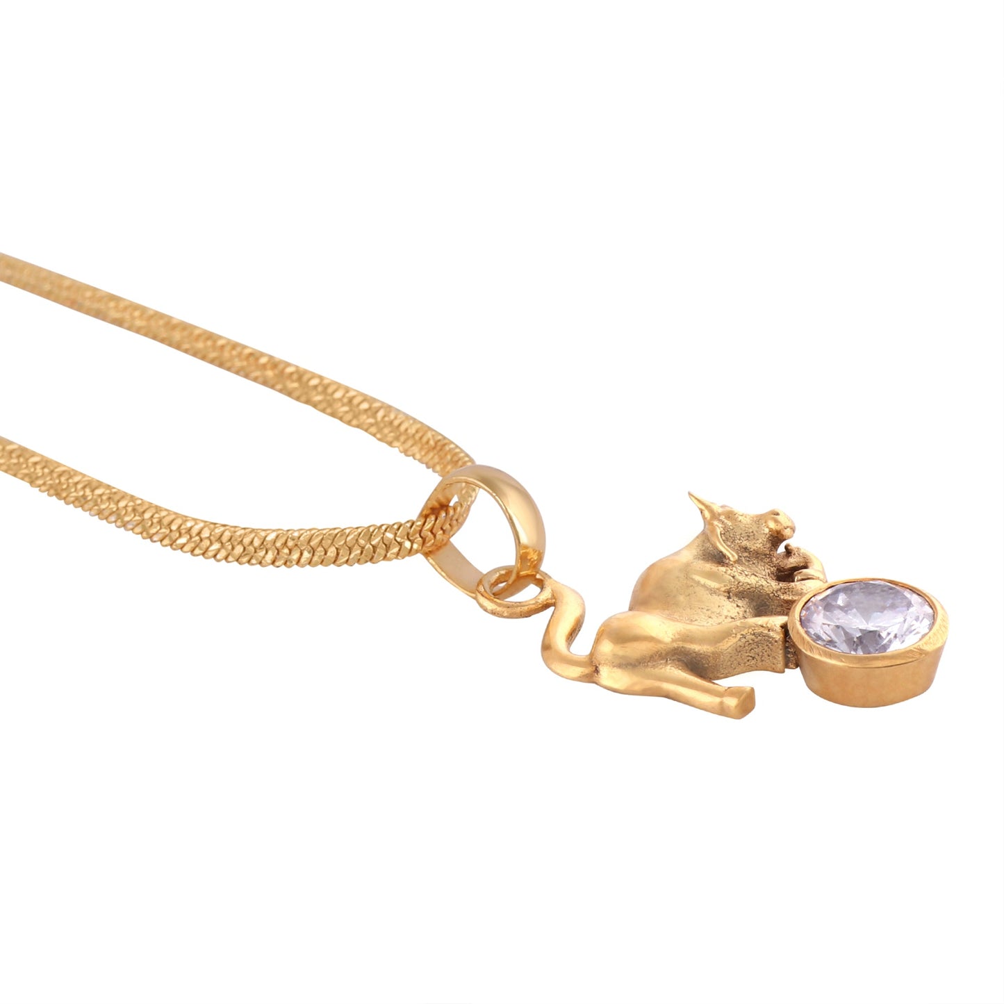Zircon/Pendant Panchdhatu with chain Natural Gemstone Lab Certified for Men and Women