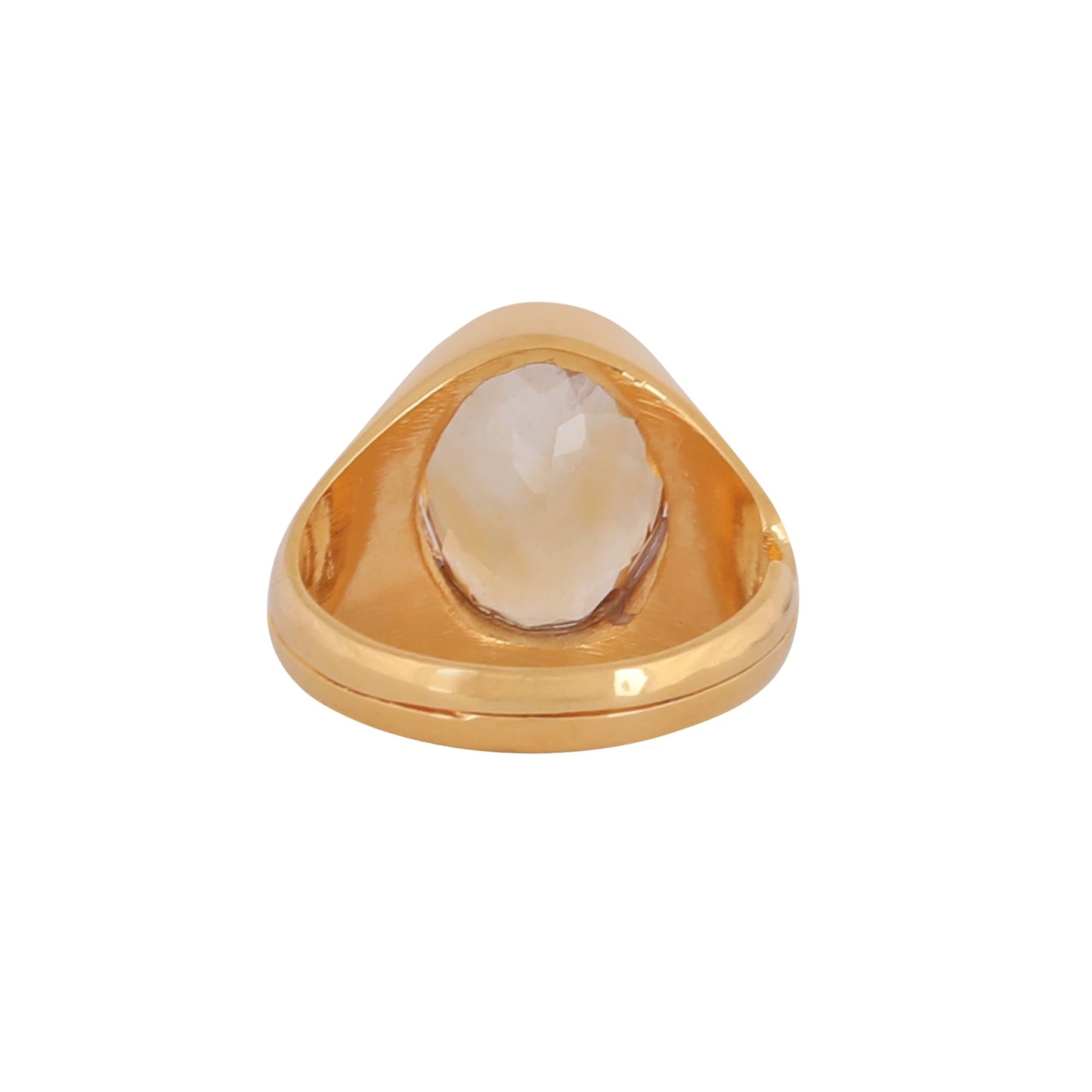 CITRINE SUNELA Panchdhatu Ring Lab Certified ADJUSTABLE RING