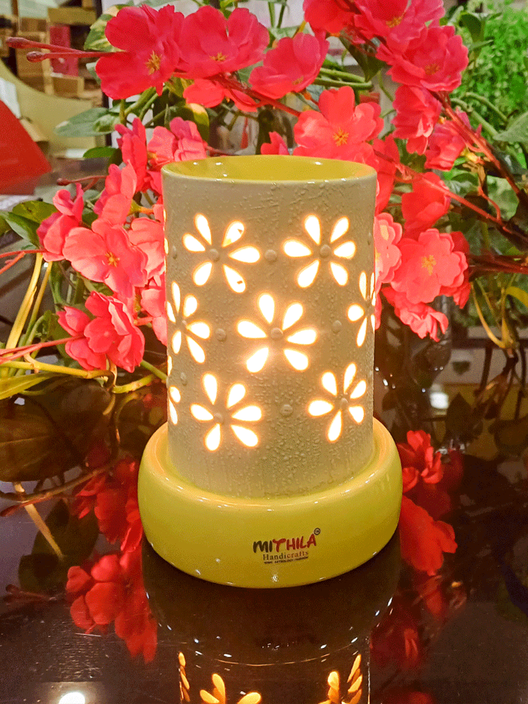 Electric Ceramic Diffuser With Aroma Oil -Cylinder