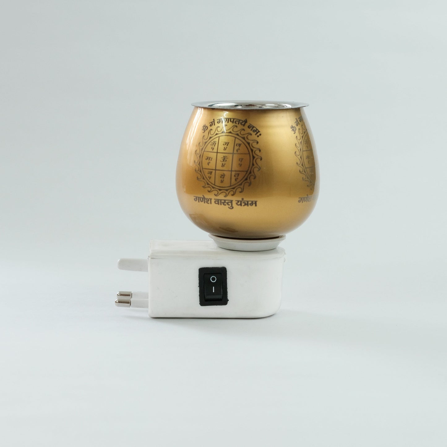 Ganesh Vastu Yantra Aroma Burner Set (Electric Burner) - with four fragrant oil (5ml)