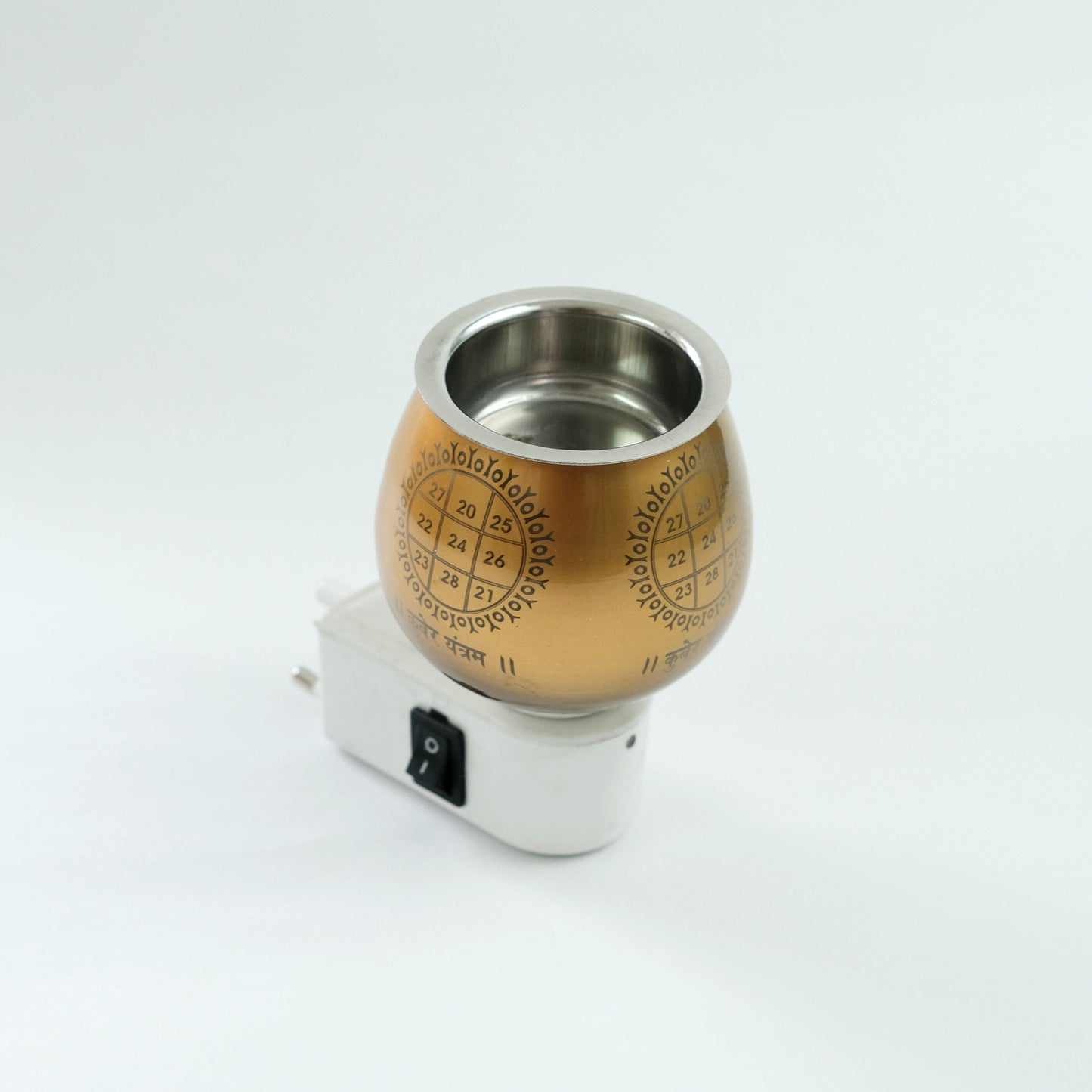 Kuber Yantra Aroma Burner Set (Electric Burner)- with four different fragrant oil (5ml)