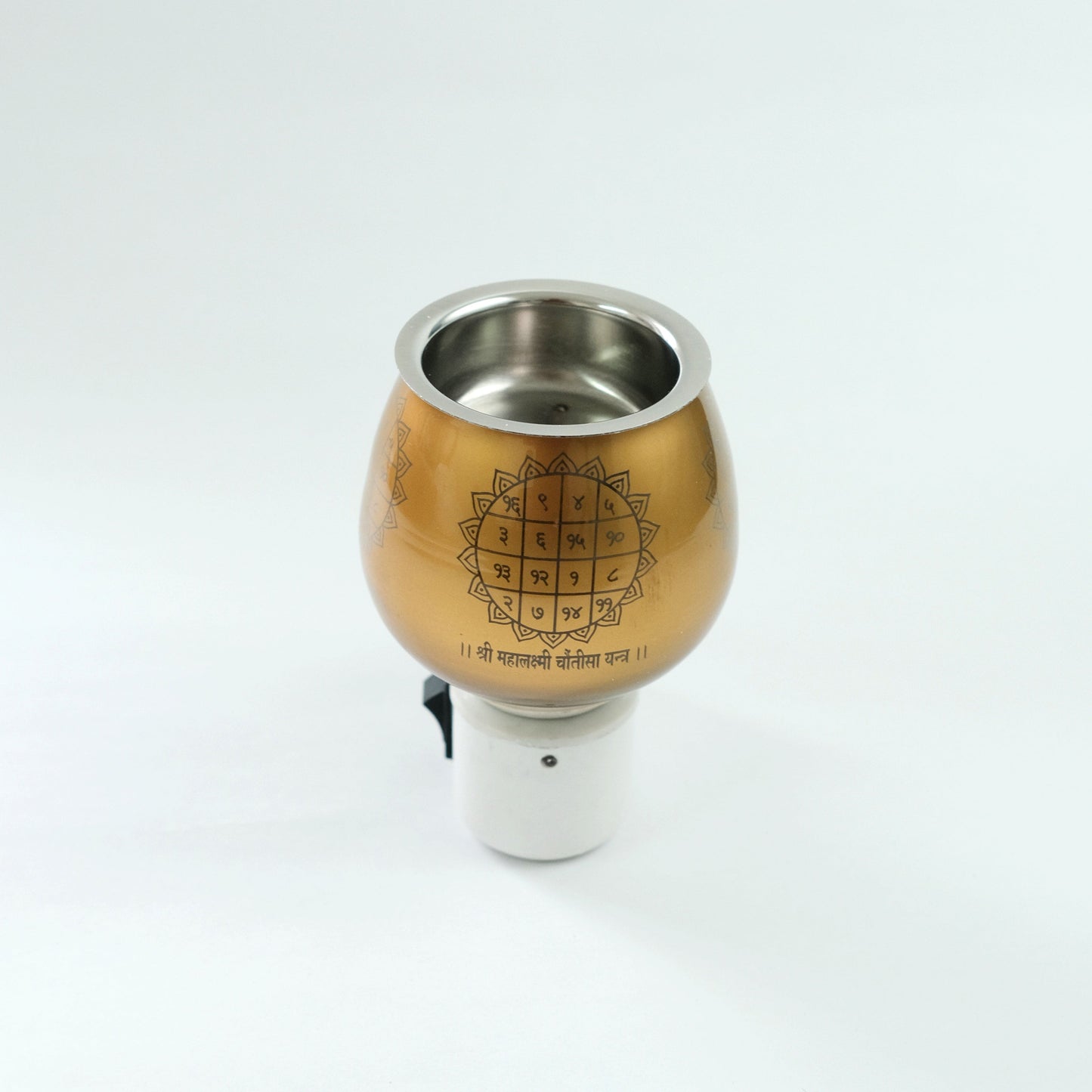 Maha Laxmi Yantra Aroma Burner Set (Electric Burner)- with four different fragrant oil (5ml)