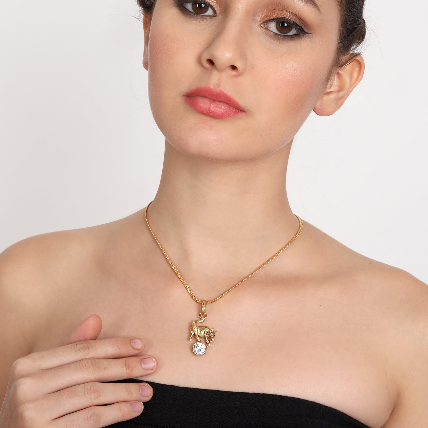 Zircon/Pendant Panchdhatu with chain Natural Gemstone Lab Certified for Men and Women