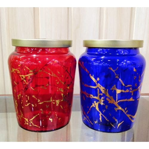 Decorative Storage Jar- Set of 2 (600 ml)