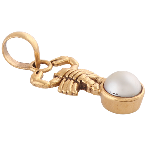 Pearl /Moti Panchdhatu Pendant with chain Natural Gemstone Lab Ceritified Pendant for Men and Women