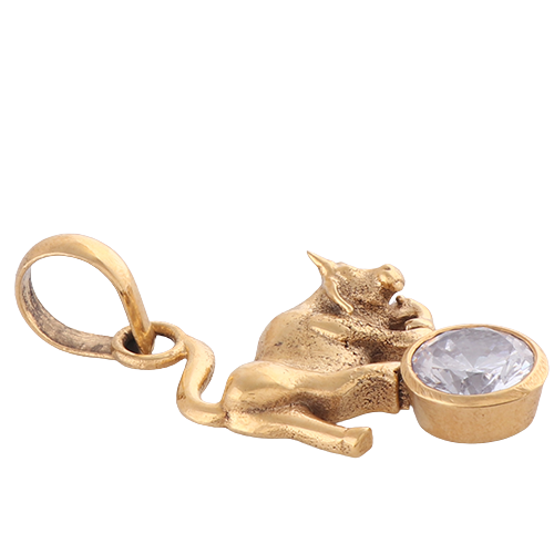 Zircon/Pendant Panchdhatu with chain Natural Gemstone Lab Certified for Men and Women