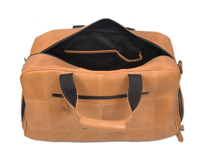 Brooks Leather Duffle Bag - Raven ( Upcycled Leather Collection )