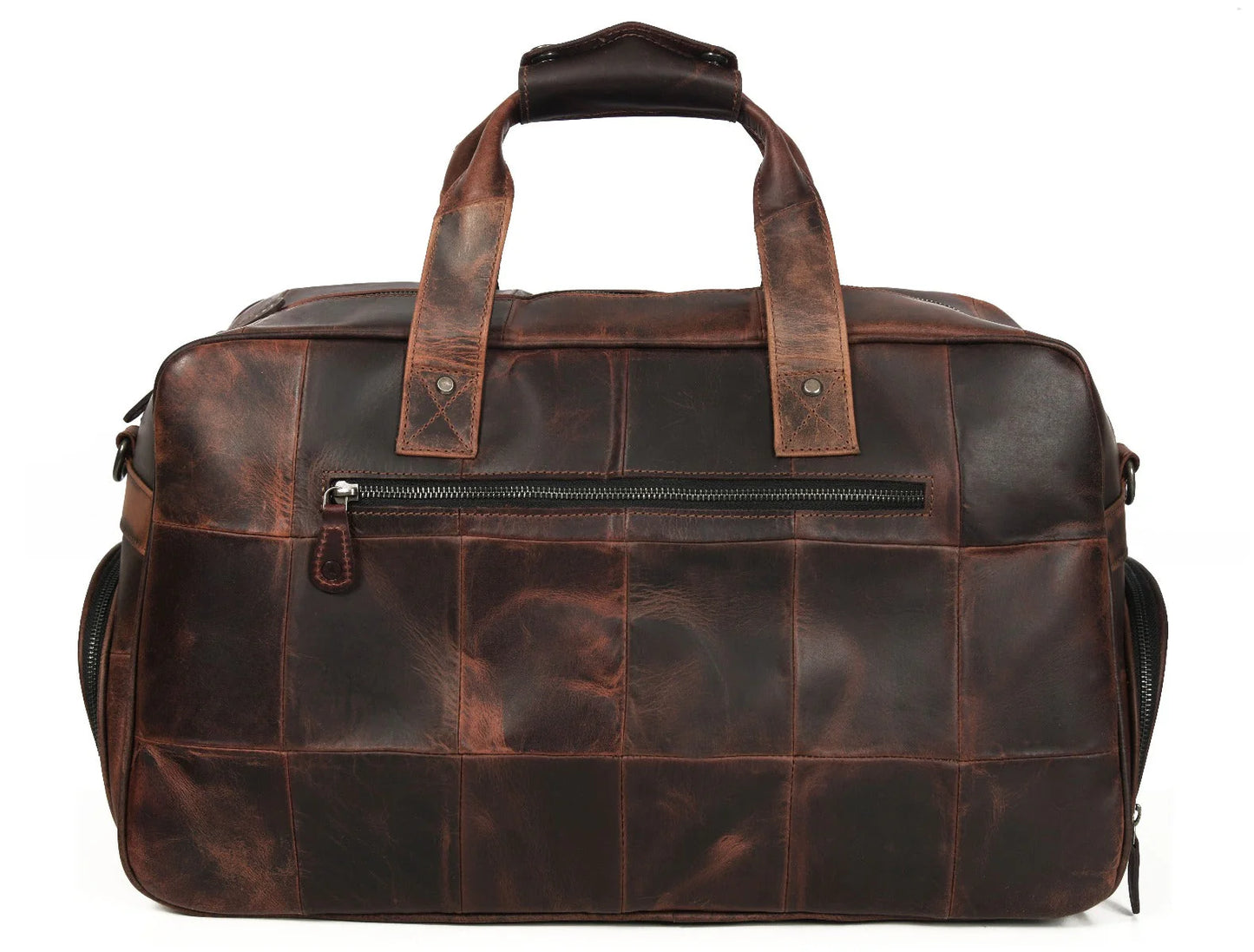 Brooks Leather Duffle Bag - Walnut (Upcycled Leather Collection)