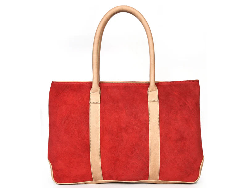 Leather Suede Tote Bags ( LB-61 )