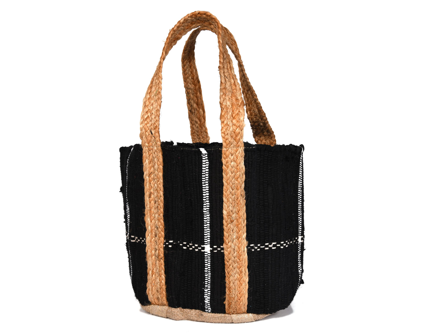 Midnight Waves Jute Tote Bag - LB901A