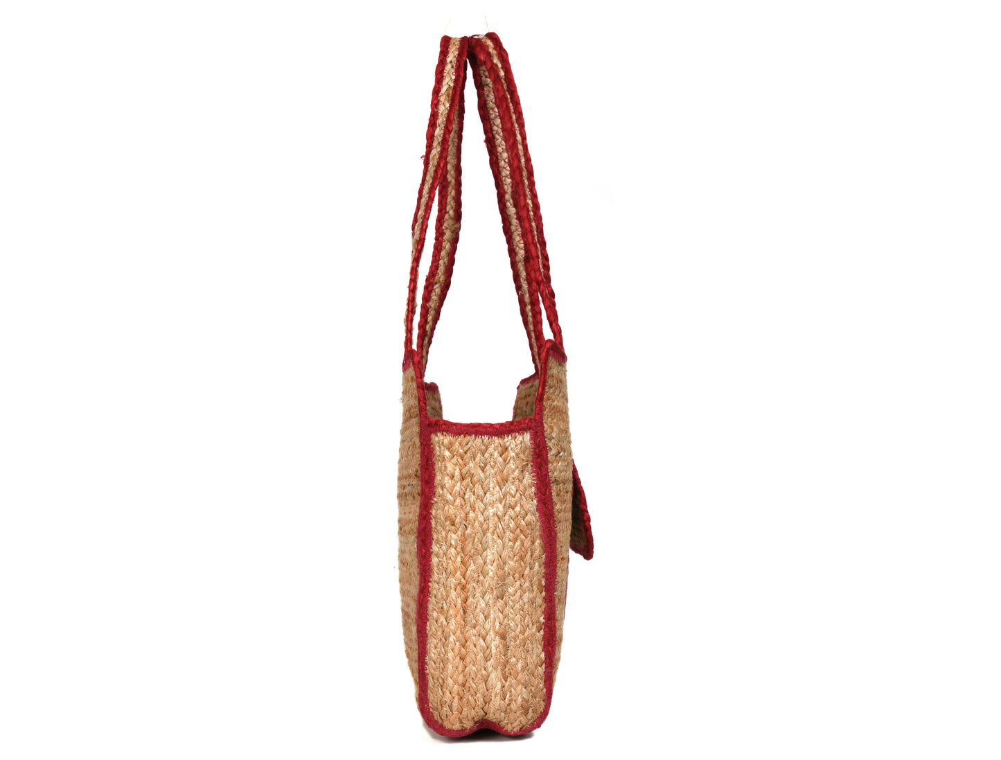 Urban Eco Jute Tote Bags - Red