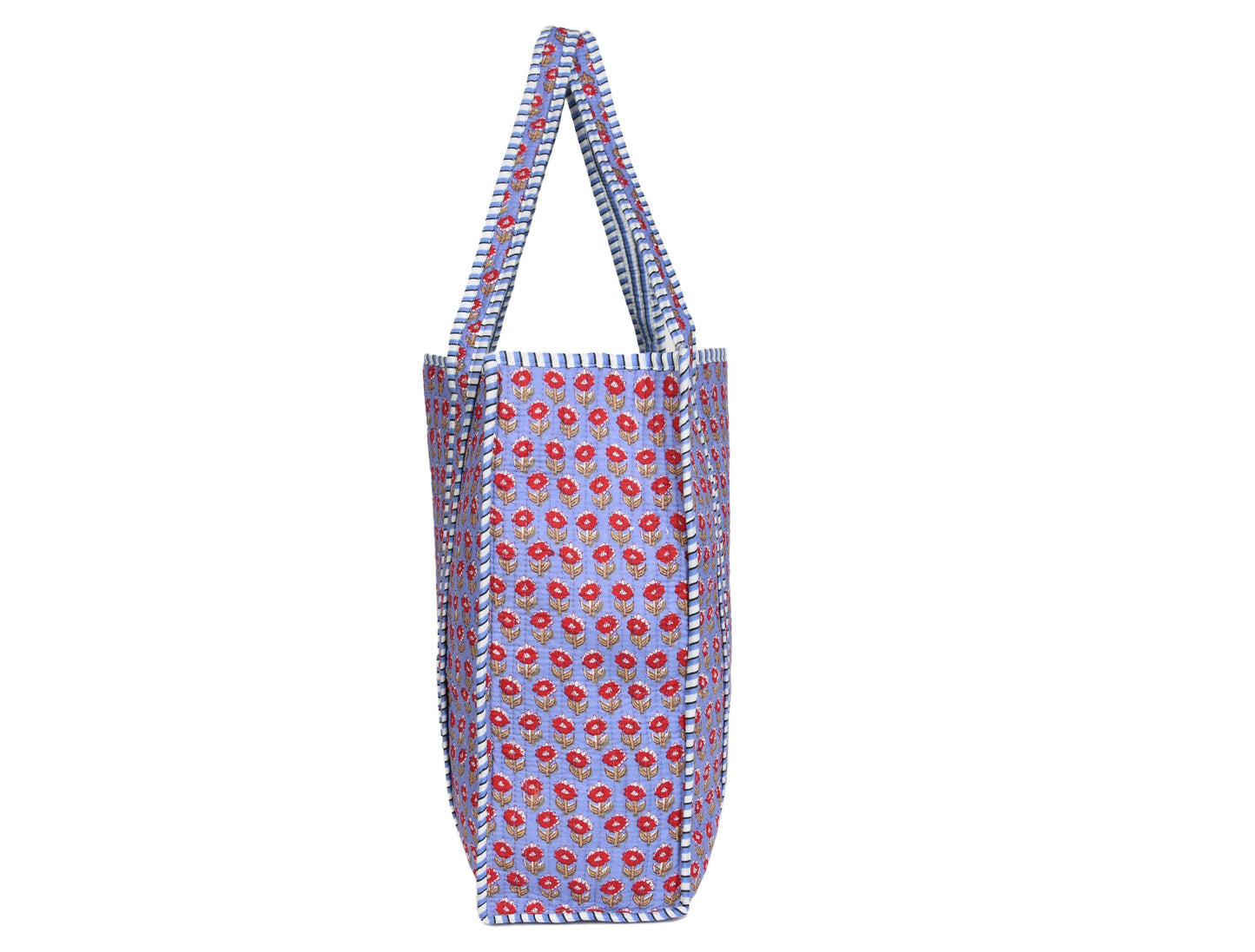 Quilted Cotton Tote Bags - Violet