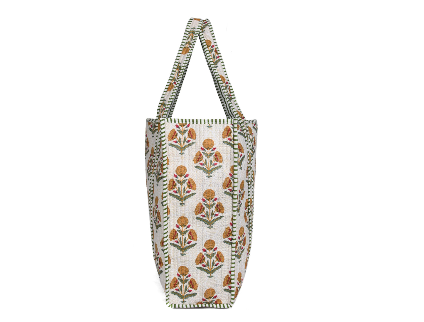 Quilted Cotton Tote Bags - Floral