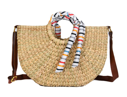 Nature Nest Shopper Handwoven Embroidered Handbag