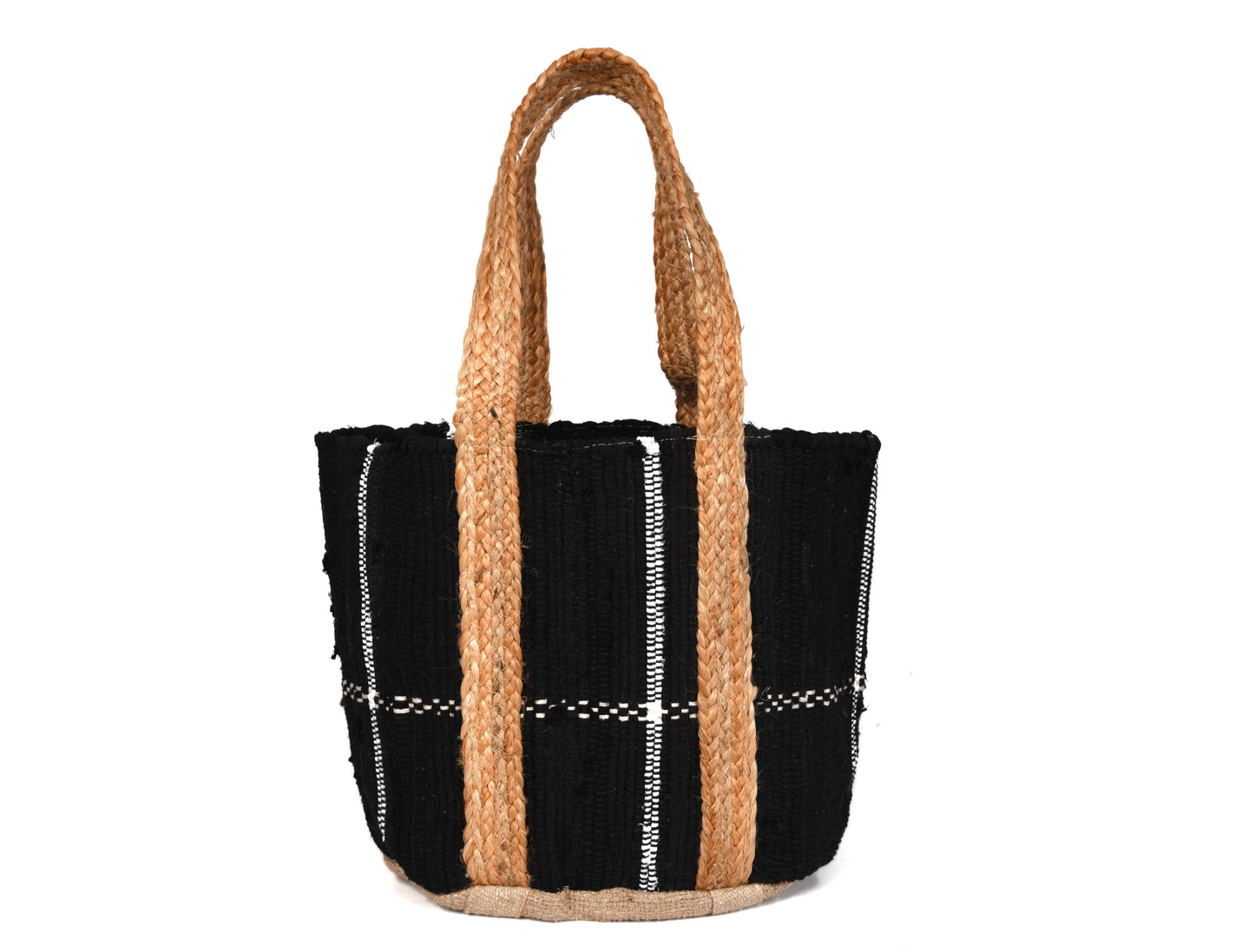 Midnight Waves Jute Tote Bag - LB901A