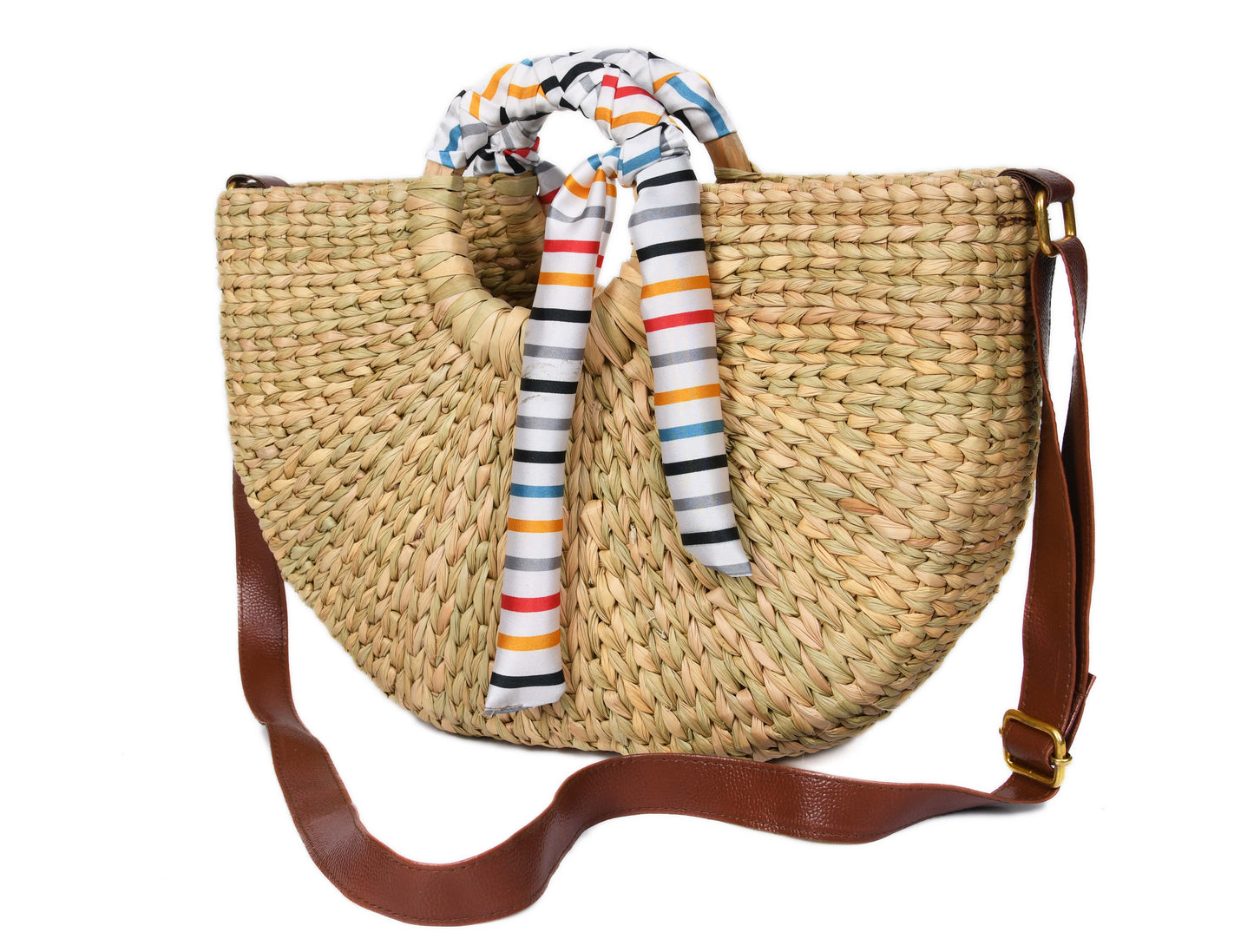 Nature Nest Shopper Handwoven Embroidered Handbag