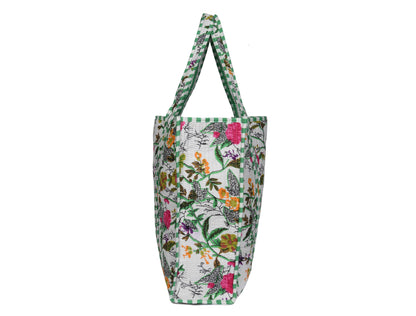 Quilted Cotton Tote Bags - Floral