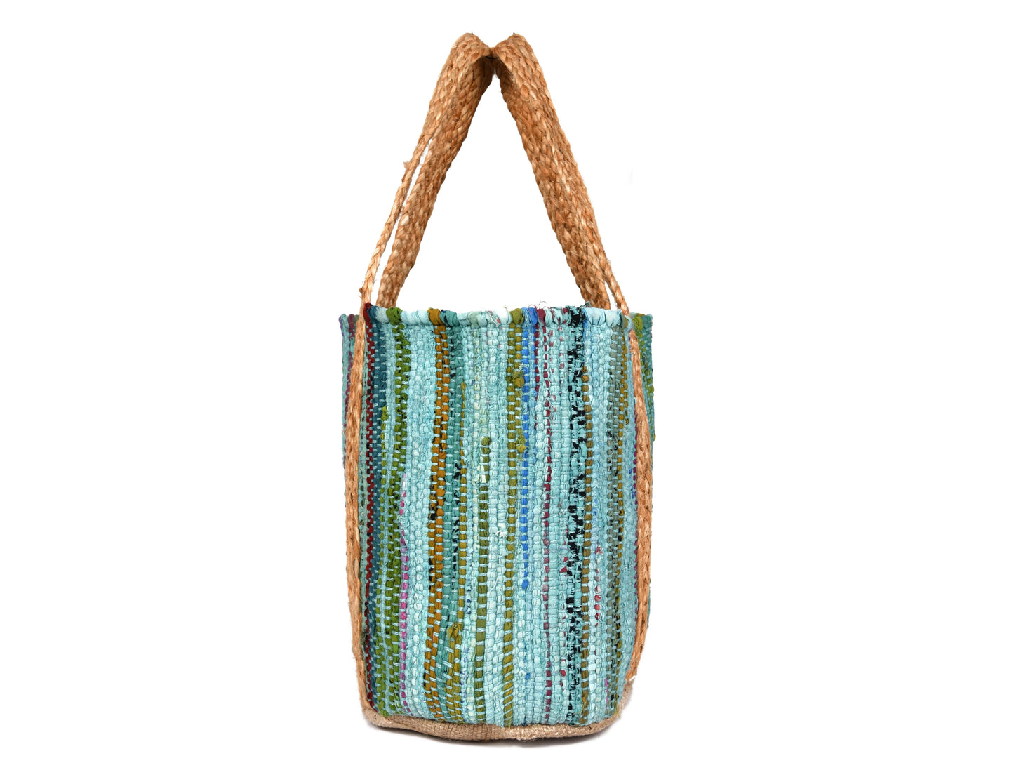 Midnight Waves Jute Tote Bag