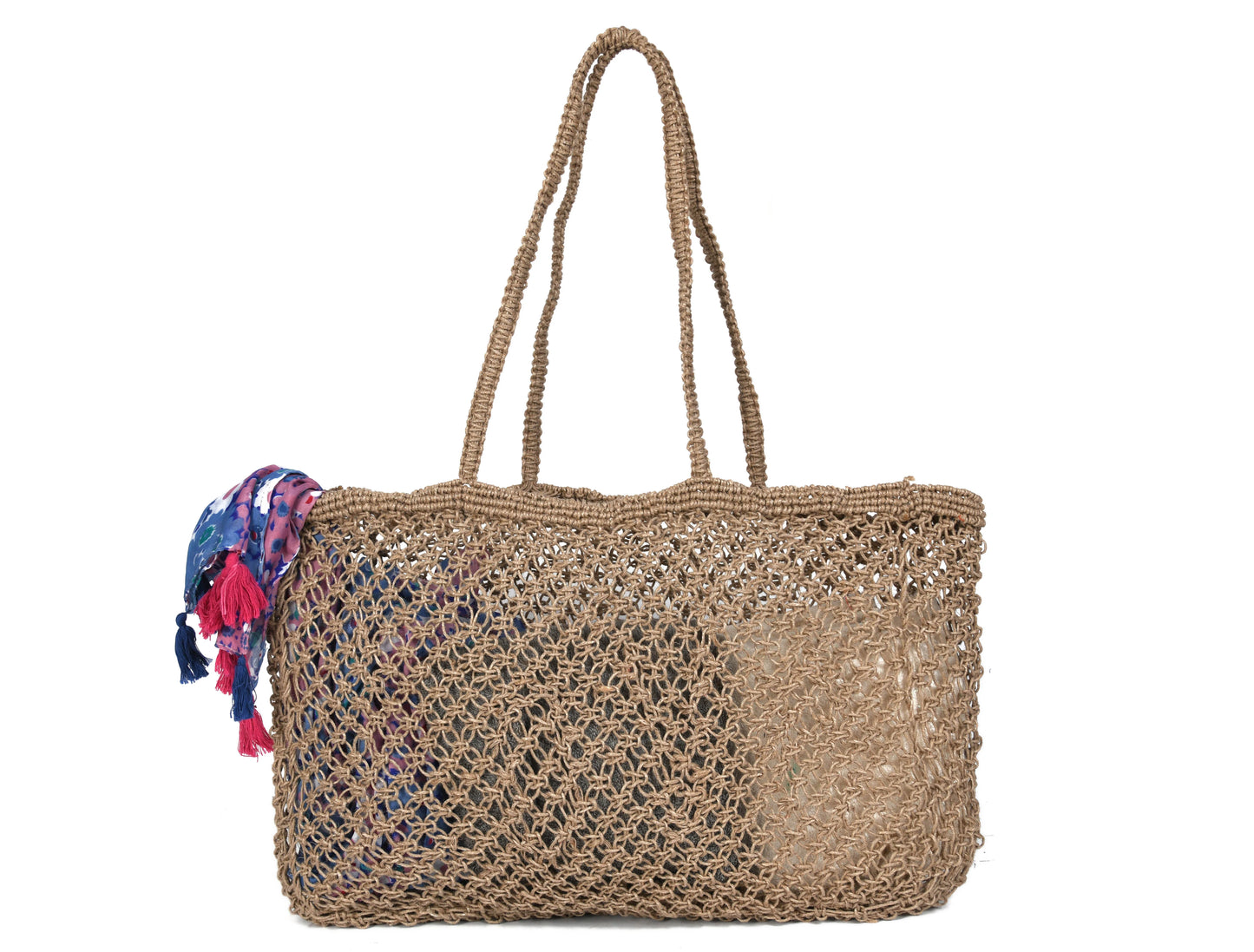 Woven Jute Tote Bag - Love | LB - 858