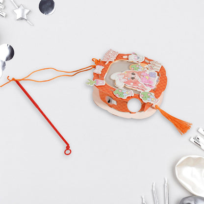 DIY Handmade Cartoon Paper Lanterns – Antique Hollow-Out LED Projection for Festival Decor