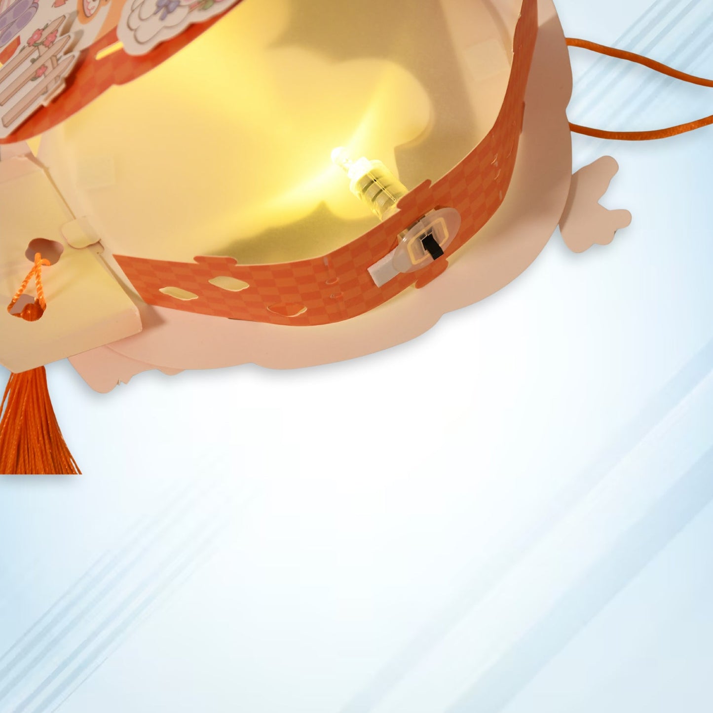 DIY Handmade Cartoon Paper Lanterns – Antique Hollow-Out LED Projection for Festival Decor