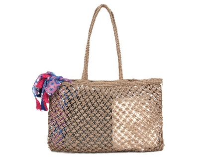 Woven Jute Tote Bag - Love | LB - 857