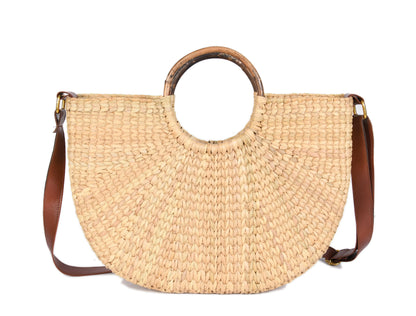 Nature Nest Shopper Handwoven Embroidered Handbag