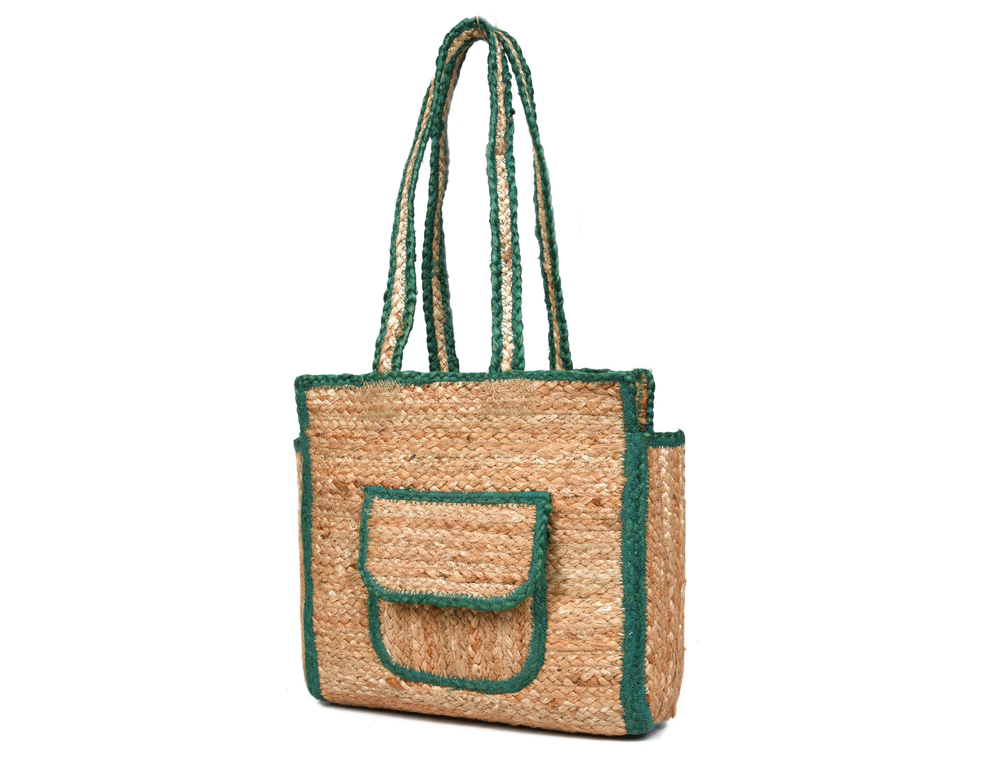 Urban Eco Jute Tote Bags - Turquoise