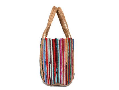 Midnight Waves Jute Tote Bag- LB901B