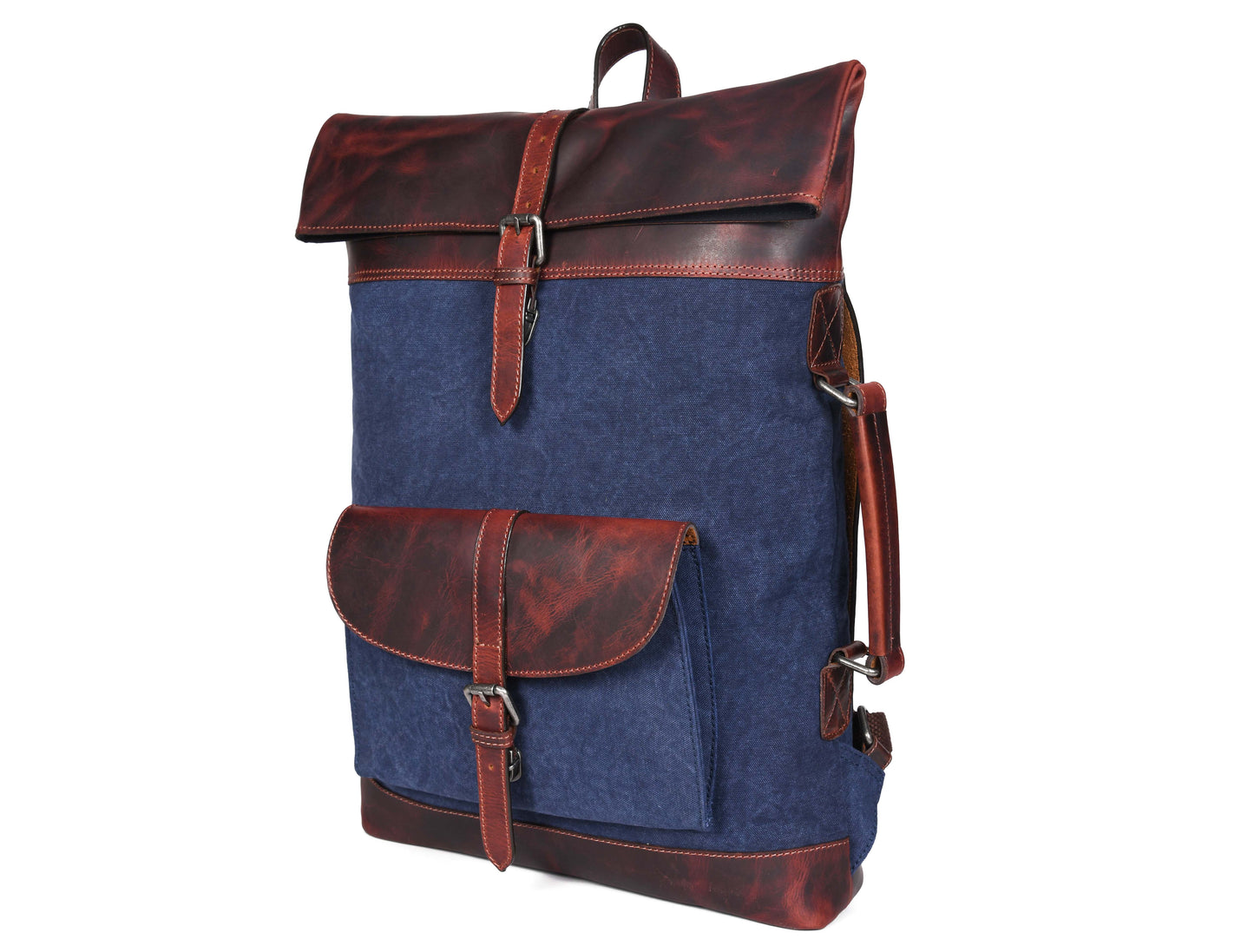 Rogue Leather Canvas Backpack