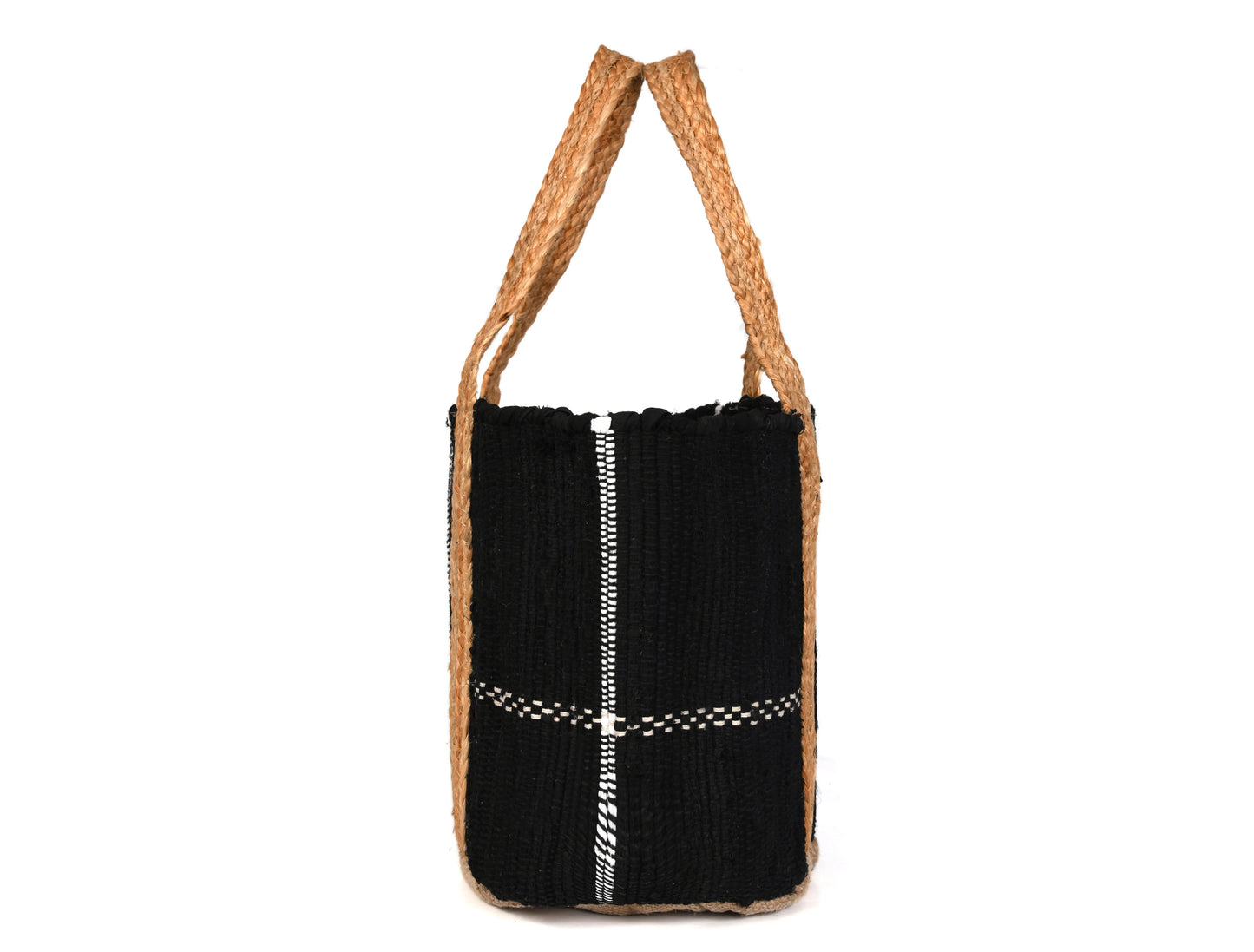 Midnight Waves Jute Tote Bag - LB901A