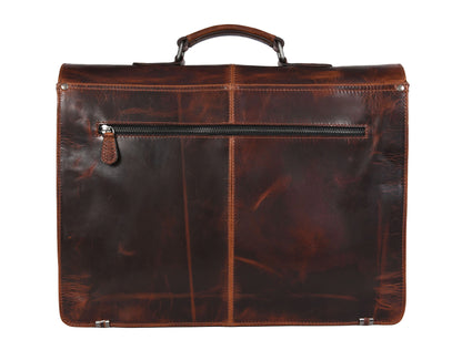 Vintage Leather Messenger Bag